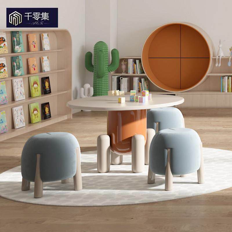 儿童早教中心美工桌椅套装教育机构画室美术组合桌绘画学习手工桌