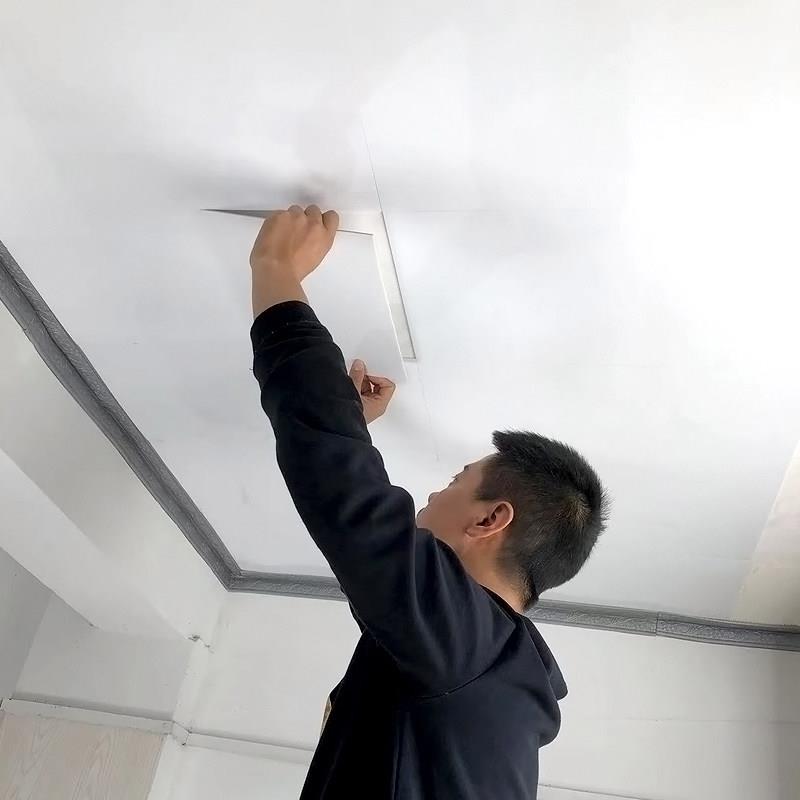 天花板墙贴自粘壁纸仿瓷砖大理石贴纸墙面遮丑背景墙装饰棚顶壁纸