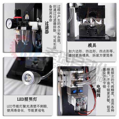气动液压端子机铜鼻子自动铆压端子机六边型免换模具端子压接机