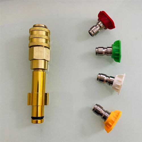 PA转1/4快接高压指南车头绿亿扇形配件水枪喷嘴角度洗车机田力