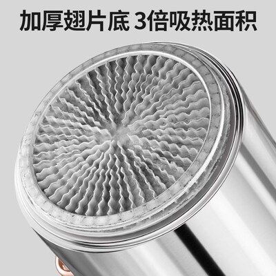 316不锈钢翅片桶玫瑰金耳卤肉桶节能桶商用圆桶大容量汤锅煮面桶