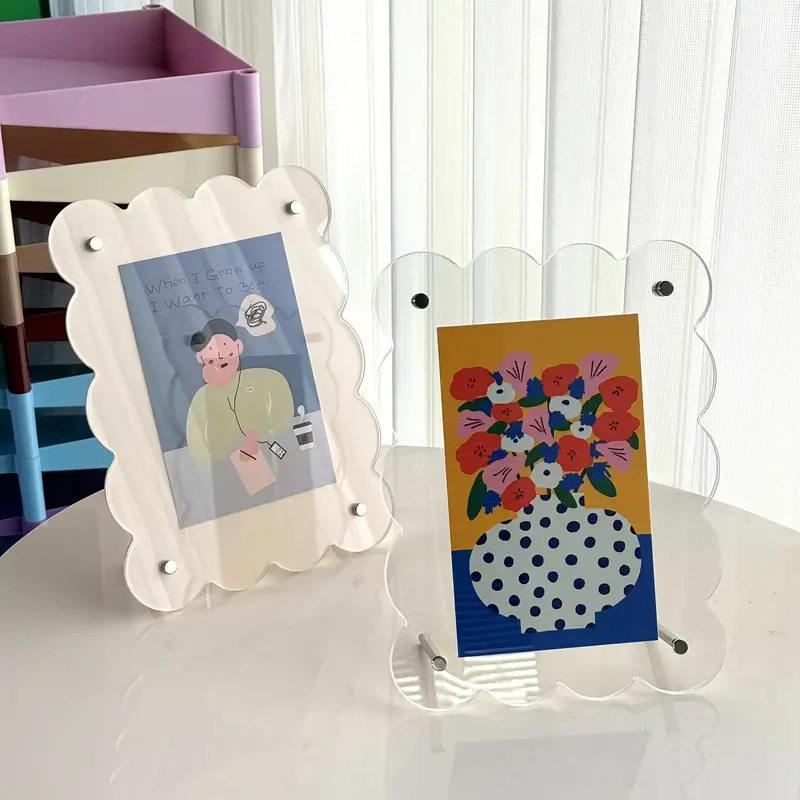 北欧风简约相框摆台压克力拍立得装饰画框diy7寸空框创意桌面摆件