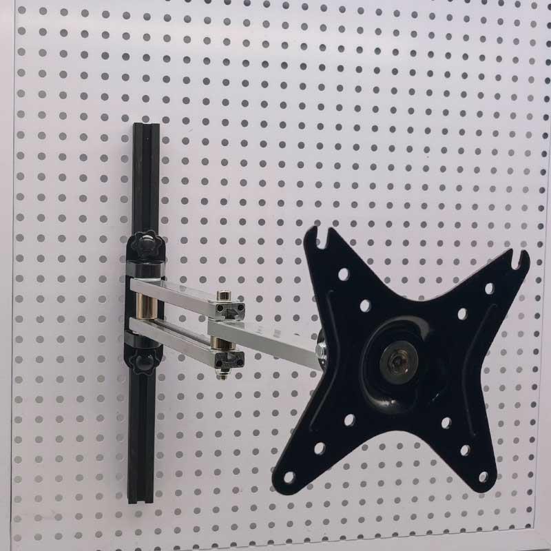 洞洞板配件工业设备机床流水线电脑壁挂架铝型材显示器支架