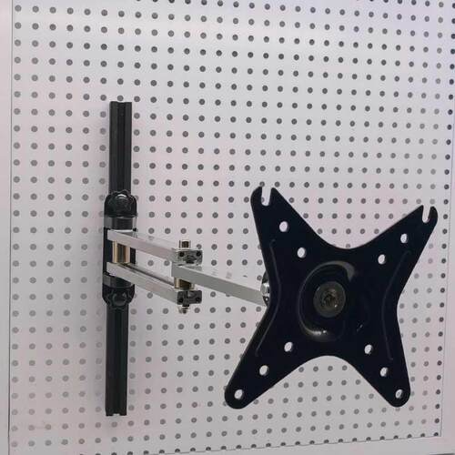 洞洞板配件工业设备机床流水线电脑壁挂架铝型材显示器支架