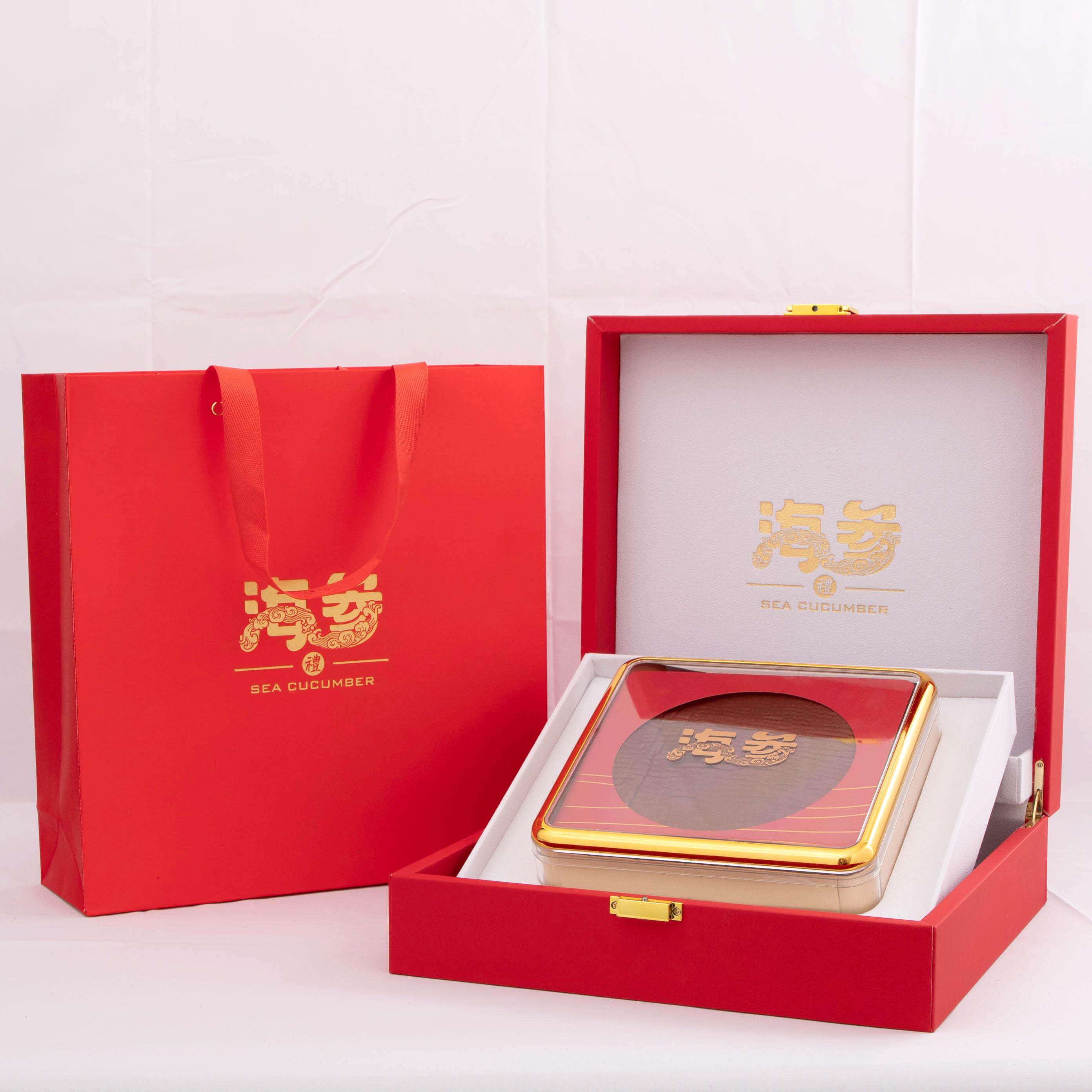 新款高档海参包装盒淡干海参皮盒500g半斤礼品盒深海刺参礼盒空盒