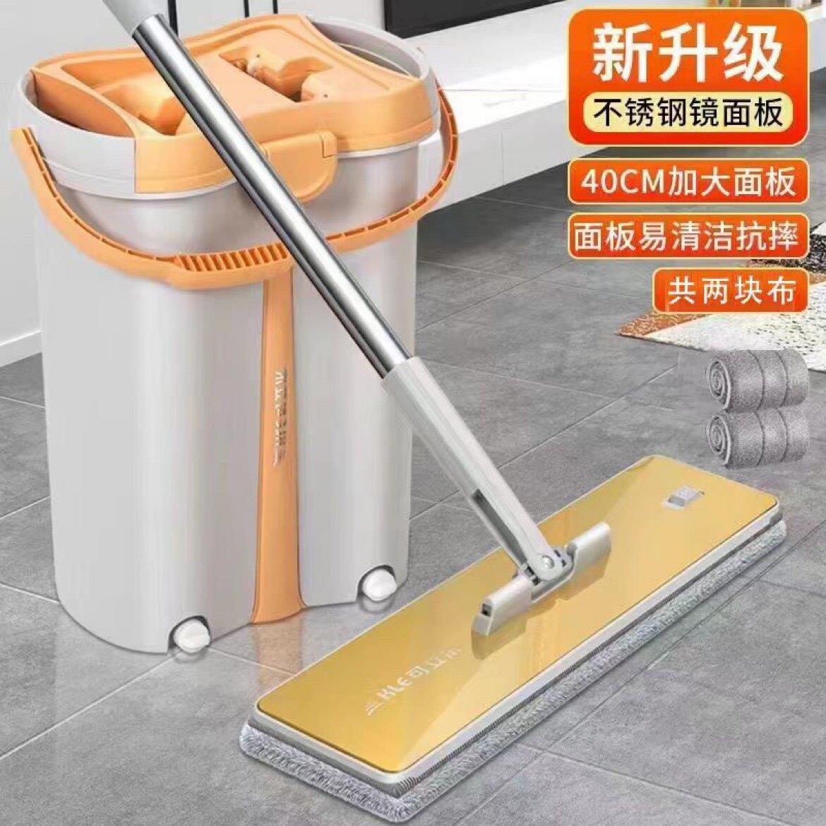 可立尔加大款免手洗刮刮乐拖把家用一拖净懒人平板拖布干湿两用