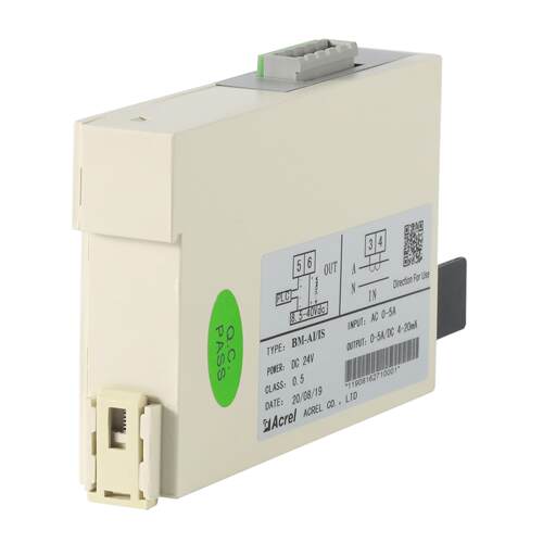 安科瑞BM-DV电隔离 直BM-DV/IS流电压号输入4~20mA输器出 压导轨