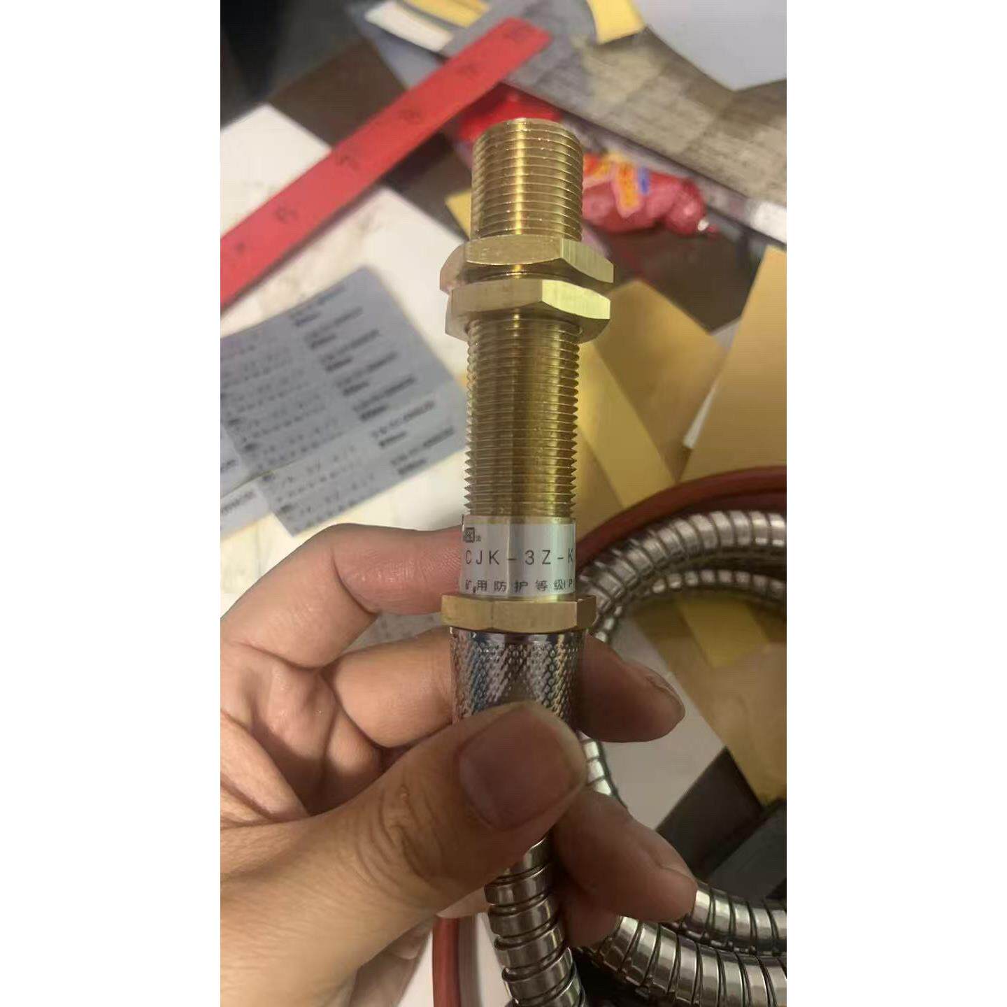 杭发传感器厂家直销防爆磁性接近开关CJK-3Z-K三线24~220V开护套