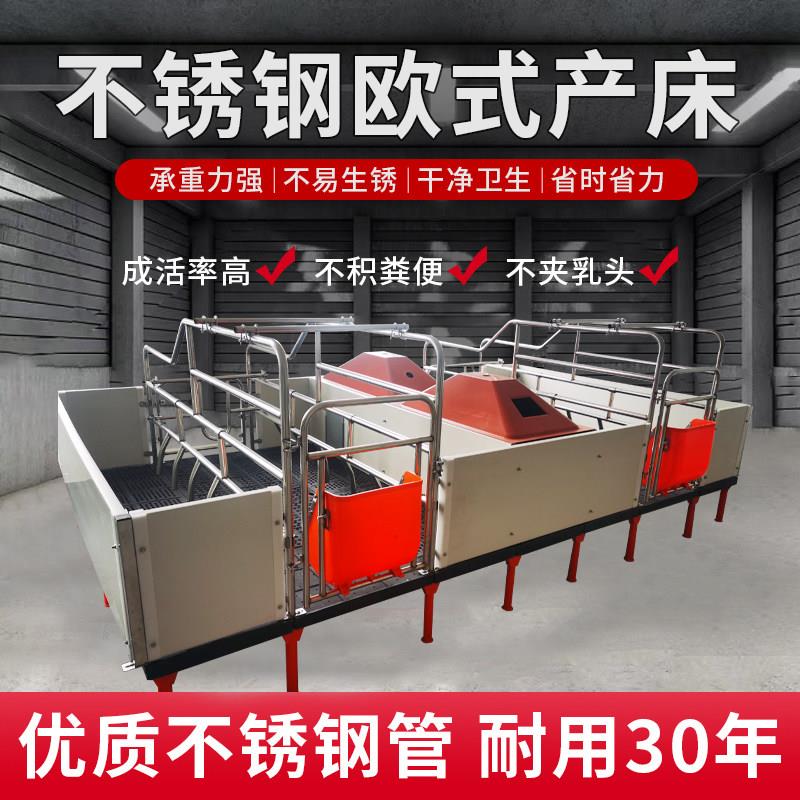 双体母猪产床保育床一体产保两用床产房养猪用产床产保单体分娩床