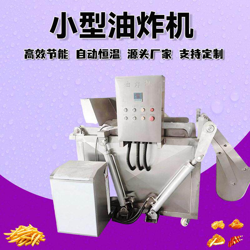 小型油炸锅南瓜饼鲅鱼块油炸机土豆条薯片油炸设备花生米油炸锅
