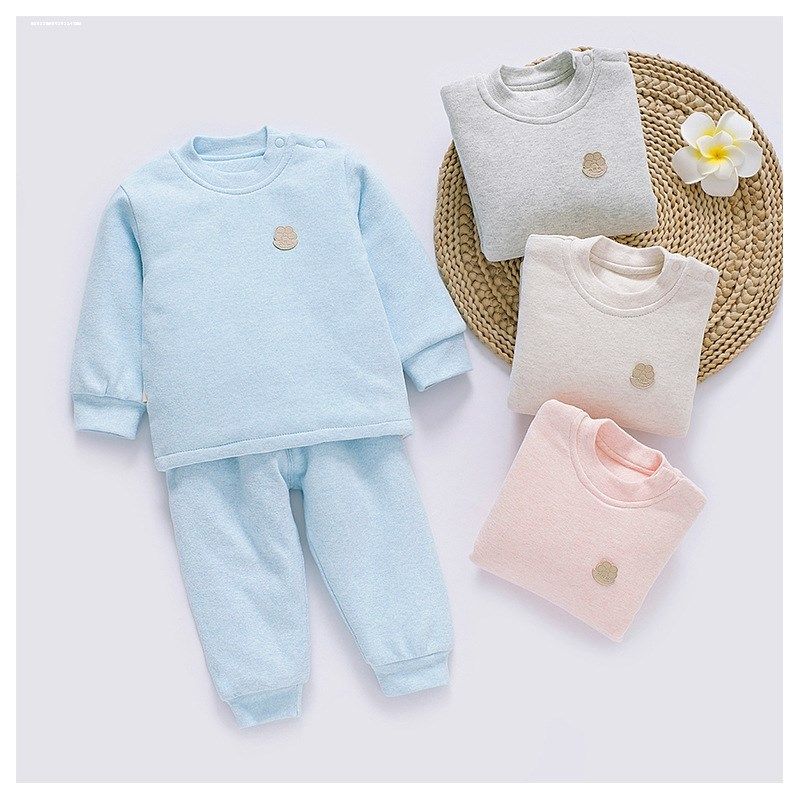 儿童睡衣女童冬季加厚保暖纯棉三层夹棉加绒小童女孩冬天家居服