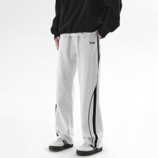 City Hipster卫裤男春夏季直筒宽松休闲 运动裤美式潮牌重磅长裤