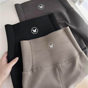 洛赛服饰薄绒鲨鱼裤女外穿春秋冬季高腰收腹提臀瑜伽芭比裤加厚紧