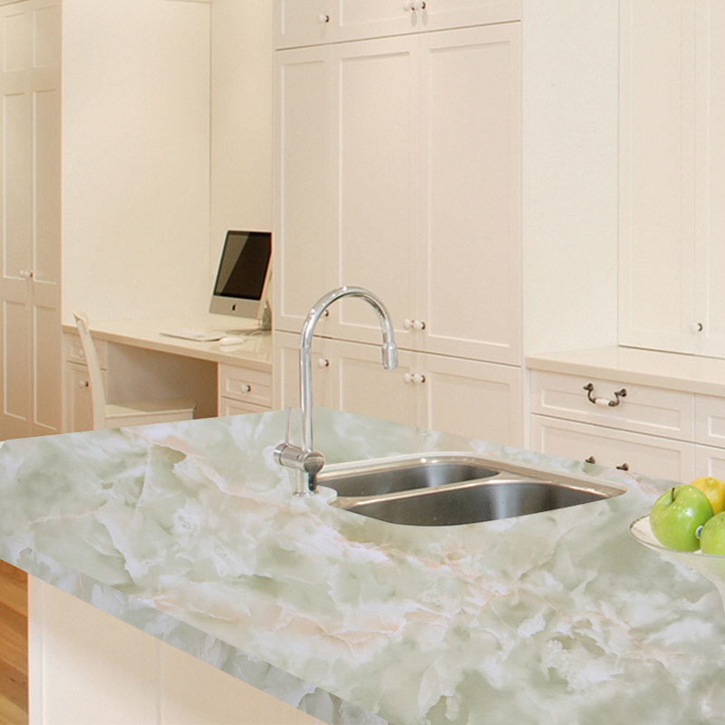 大理石自粘墙贴防水防潮耐高温墙纸电视背景墙翻新改造不干胶贴纸