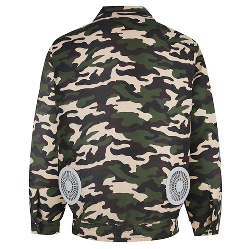 夏季薄款降温空调服工作服带风扇的衣服充电制冷防暑电焊工劳保服