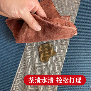 桌旗禅意新中式蓝色茶席茶台布艺长条茶几桌布茶桌垫布大尺寸餐垫