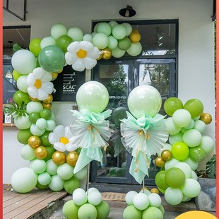 情人节开业气球立柱橙色半拱门商场店铺门面搞活动气氛周年庆装饰