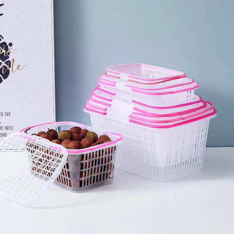 厂家直销1-12斤草莓杨梅篮子水果手提塑料采摘樱桃桑葚葡萄蓝包邮