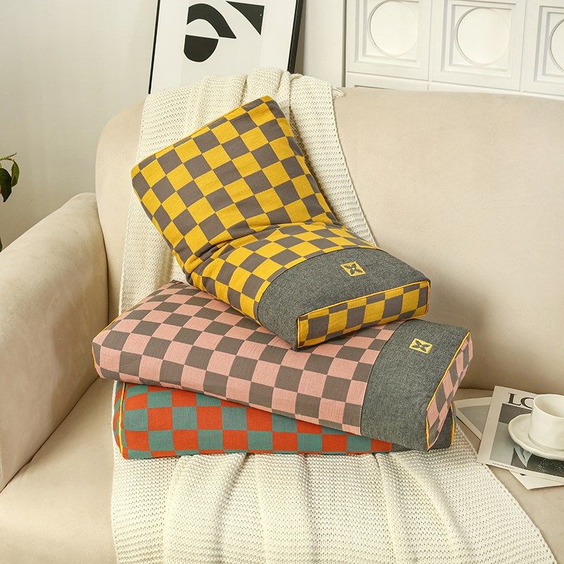 新款棋盘格立体全荞麦枕12味花草枕头家用护颈枕芯荞麦壳枕头,床上用品,枕头/枕芯,淘宝优惠券,粉丝福利购,淘宝优惠卷