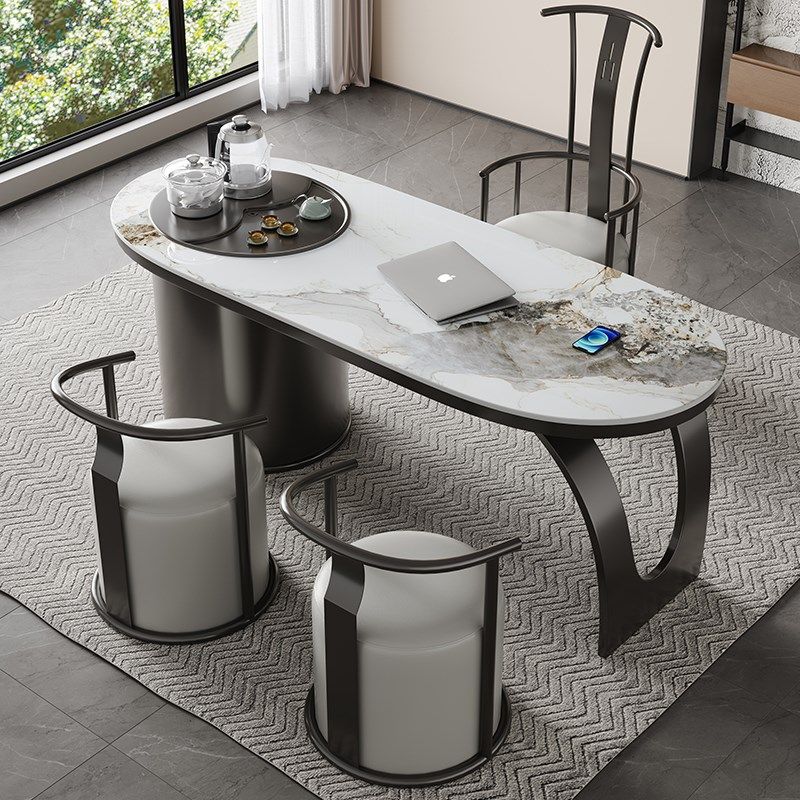 轻奢现代简约茶桌椅组合办公室阳台岩板小茶几茶台烧水壶一体石板,住宅家具,茶几,淘宝优惠券,粉丝福利购,淘宝优惠卷