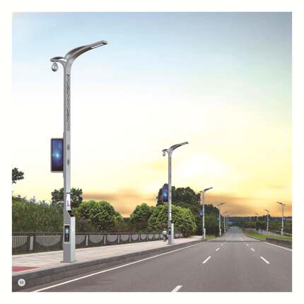 厂家供应LED单臂智慧路灯城市主杆道智能路灯市政工程亮化改造