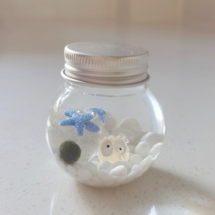 小植物懒人桌面diy治愈系迷你海藻球生态瓶毕业可爱小礼物送朋友