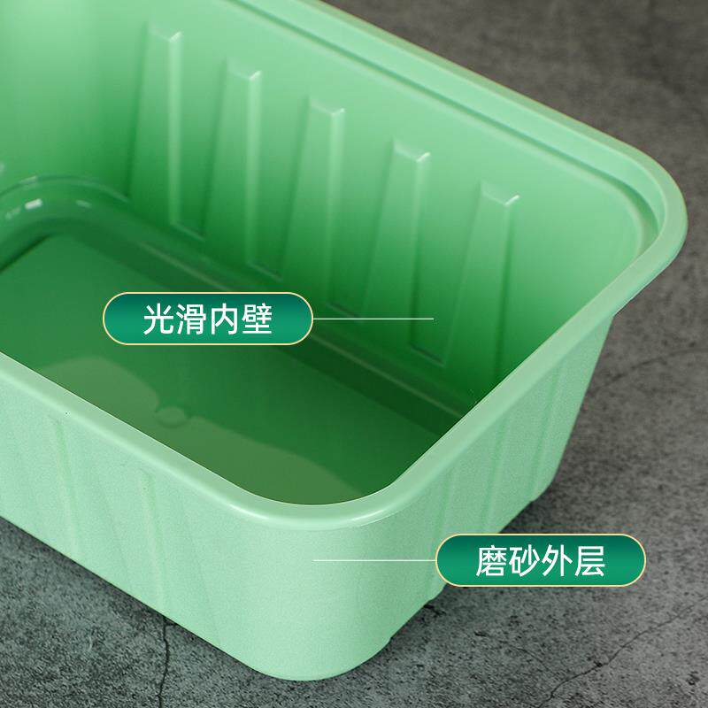高档长方形一次性餐盒外卖快餐打包盒塑料饭盒水果便当盒加厚带盖