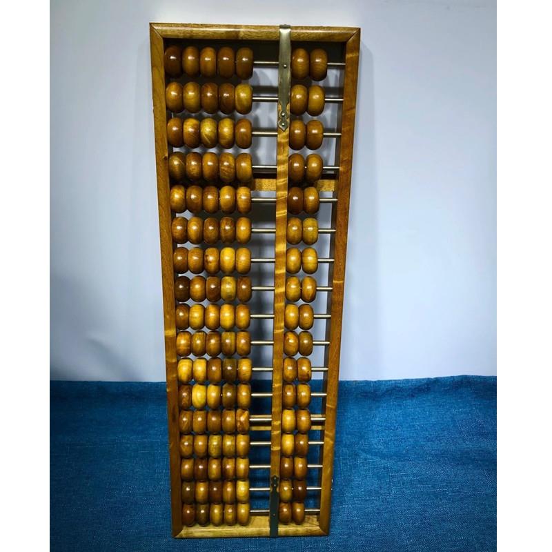 金丝楠如意算盘老式红木算盘中式实木小叶桢楠珠心算商务送礼摆件