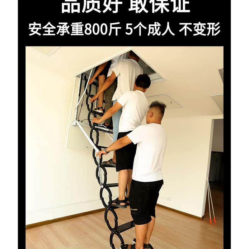 电动伸缩楼梯别墅出口全自动阁楼楼梯室内折叠家用复式梯
