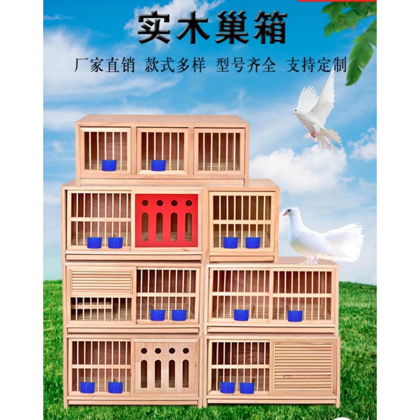 鸽子巢箱配对笼信鸽巢箱组合三门赛飞种鸽笼养殖笼繁殖笼配对笼