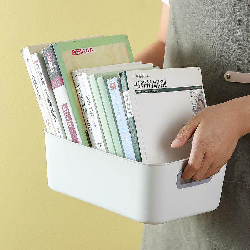 居家家撞色桌面收纳盒家用零食化妆品杂物收纳筐厨房抽拉式整理萍