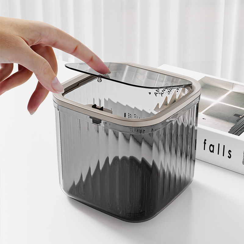 桌面垃圾桶家用厨房台面餐桌可爱小号卧室牀头轻奢高颜值车载纸篓