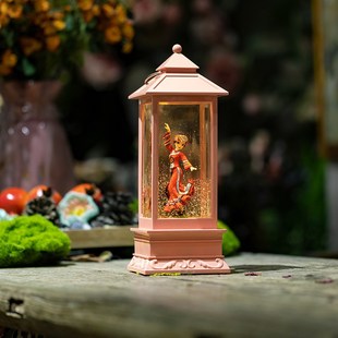 音乐盒湘西民族风文创摆件飘雪旋转八音盒水晶球创意女生日礼物