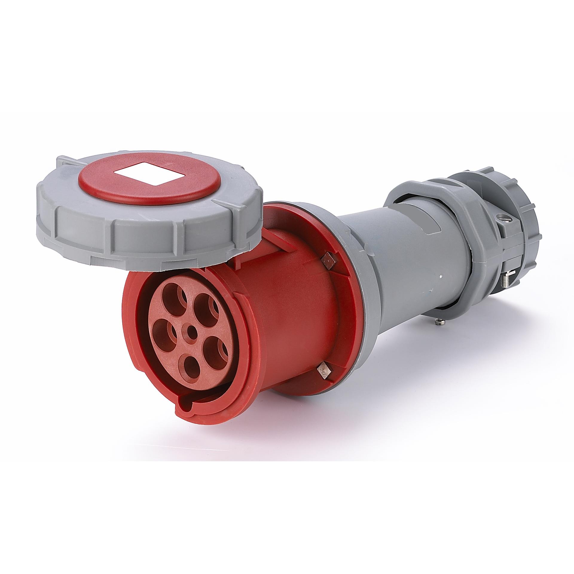 连接器65025P63A耦合器移动母工业防水插座IP67380V防尘插座