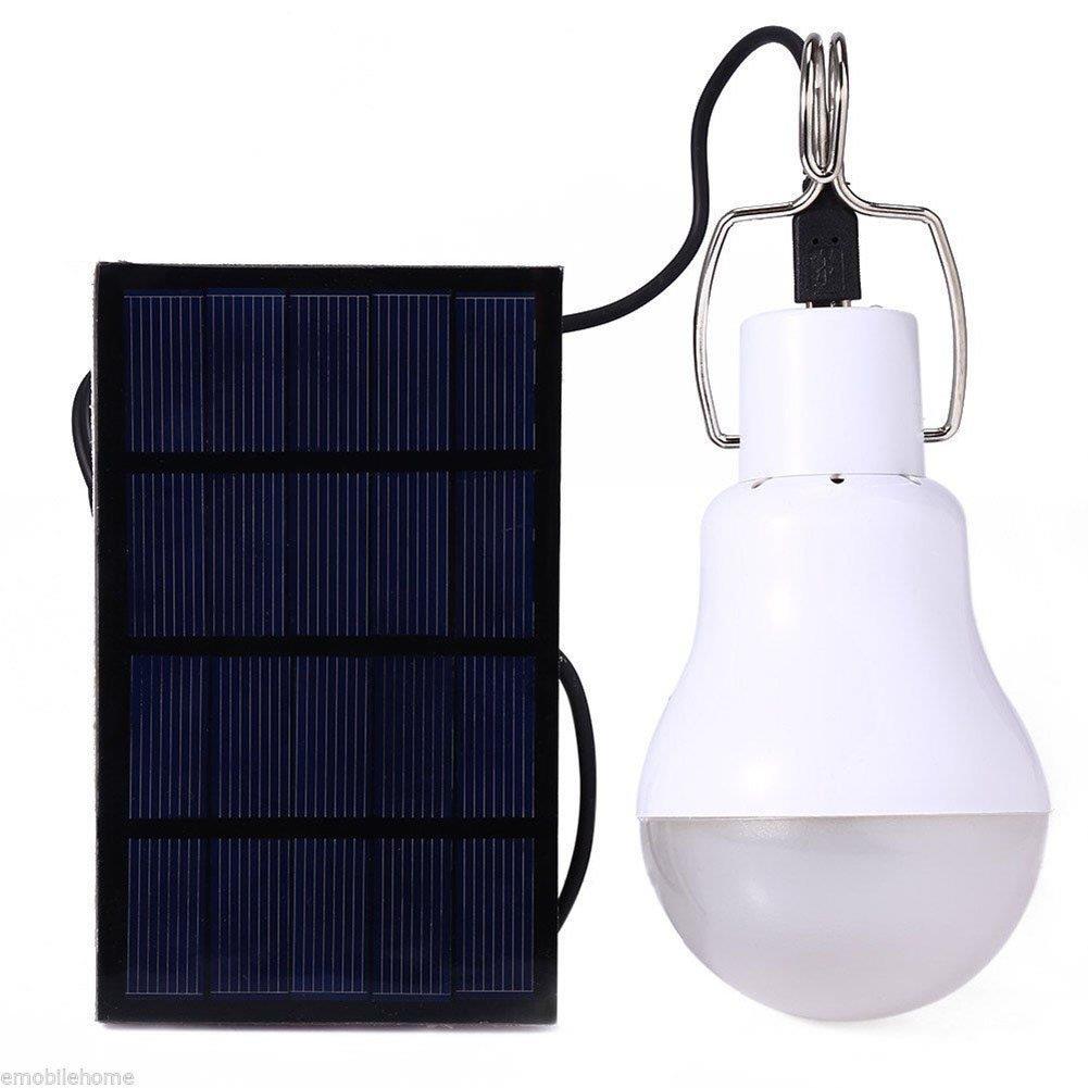 LED太阳能可充电应急野营露营球泡太阳能拉线灯泡