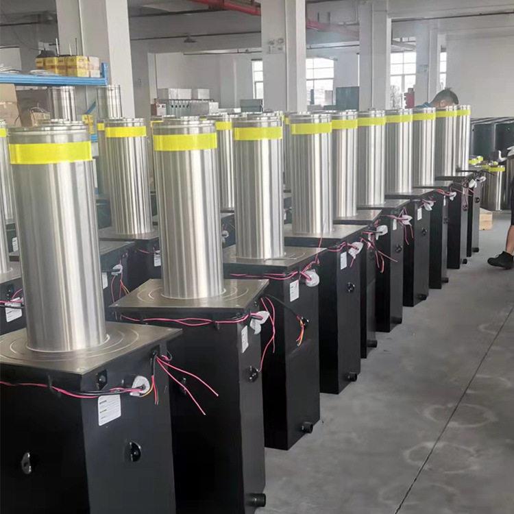 厂家直供学校路桩智能防撞停车场伸缩路障 半自动升降柱