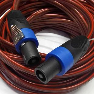 全表扬声器电缆磨砂功率放大器音频电缆连接扬声器电缆插头专业级