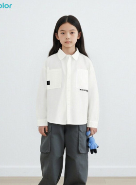 马卡乐26年新款儿童衬衫男童多色可选百搭50V126054069