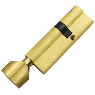 超C级多轨道金色锁芯 钥匙 大葫芦单开防盗门通用70/75/80mm 中心