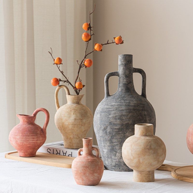 诧寂风陶瓷花瓶室内陶艺客厅桌面装饰玄关电视柜民宿软装插花摆件,家居饰品,花瓶,淘宝优惠券,粉丝福利购,淘宝优惠卷