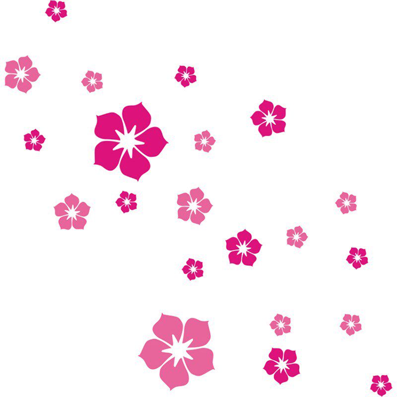 3d立体小花朵镜子镜面墙贴儿童房床头卧室卫生间墙面瓷砖自粘花瓣