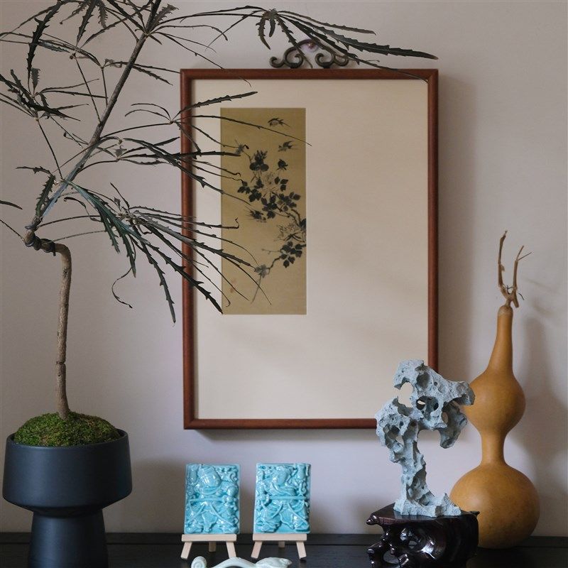 燕衔春禧新中式电表箱挂画禅意书房茶室墙饰实木画框好寓意装饰画,家居饰品,电表箱装饰画,淘宝优惠券,粉丝福利购,淘宝优惠卷