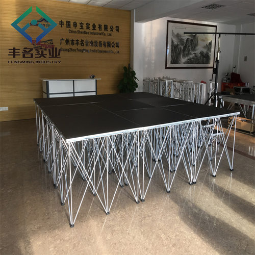 Portable Stage 工厂出口1x1m室内外活动演出舞台折叠拉网舞台