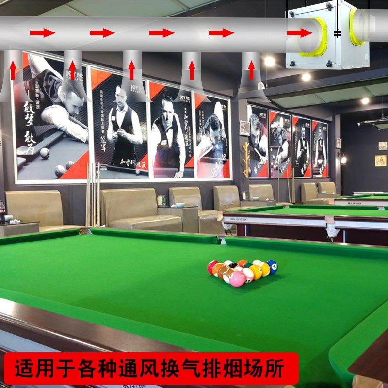 商用强力管道风机厨房抽油烟棋牌台球室宾馆餐厅火锅店新风换气机