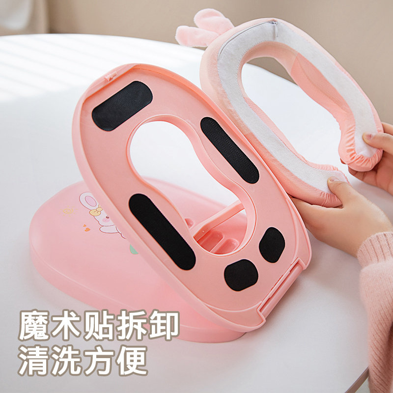 夏季卡通折叠午睡枕小学生儿童趴睡抱枕头桌上午休神器办公室便携