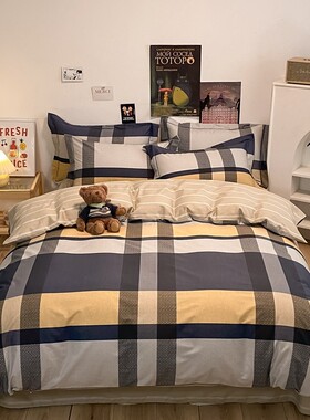 包邮床单三件套1.6x2.1米150x200纯棉四件套220x240被套160x200cm