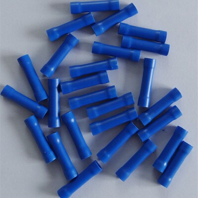 BV2电线接线连接器绝缘冷压端子接插件铜端头中间接头1.5-2.5平方