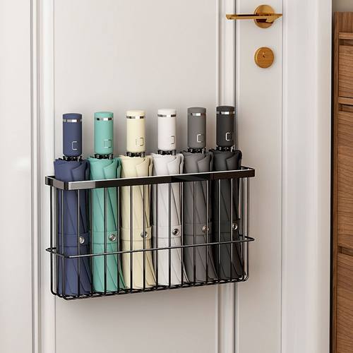 伞架置物架门口放伞神器家用磁吸雨伞架雨具收纳层架遮架挂壁式挂