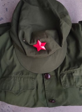 红色物件草鞋马灯冲锋号斗笠红军装革命抗战纪念影视道具装饰摆件