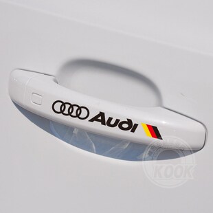 A4L 反光门把手贴 Q7改装 奥迪拉手贴汽车贴纸 奥迪专用A5